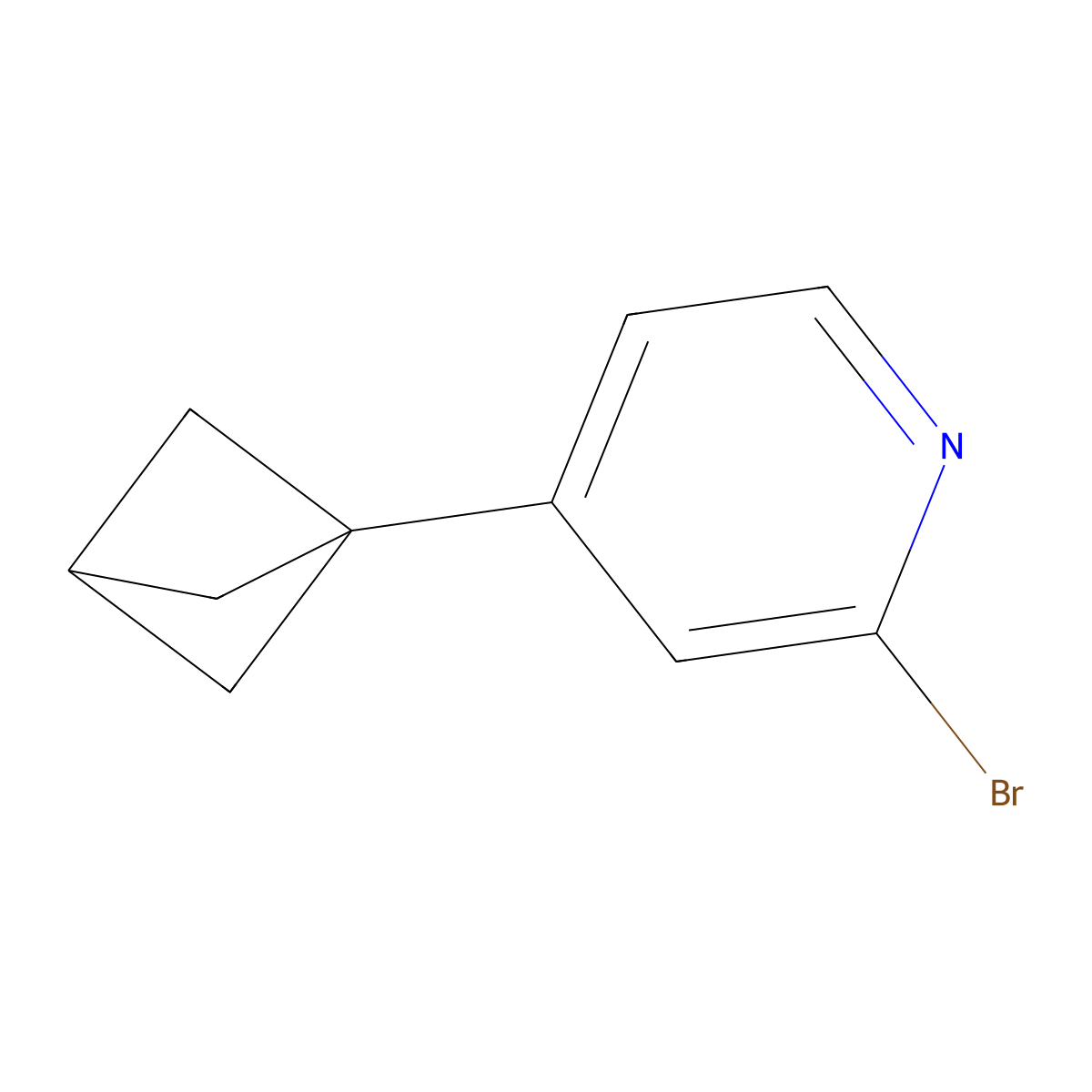 4-(Bicyclo[1.1.1]pentan-1-yl)-2-bromopyridine molecular structure, CAS 2697155-58-9