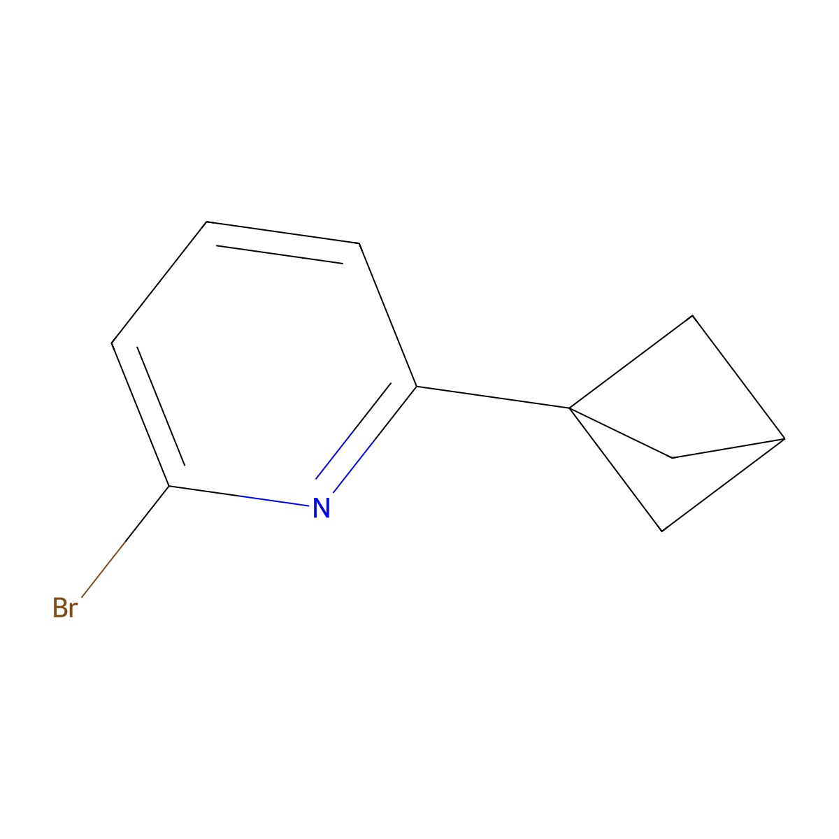 2-(Bicyclo[1.1.1]pentan-1-yl)-6-bromopyridine molecular structure, CAS 2697156-61-7