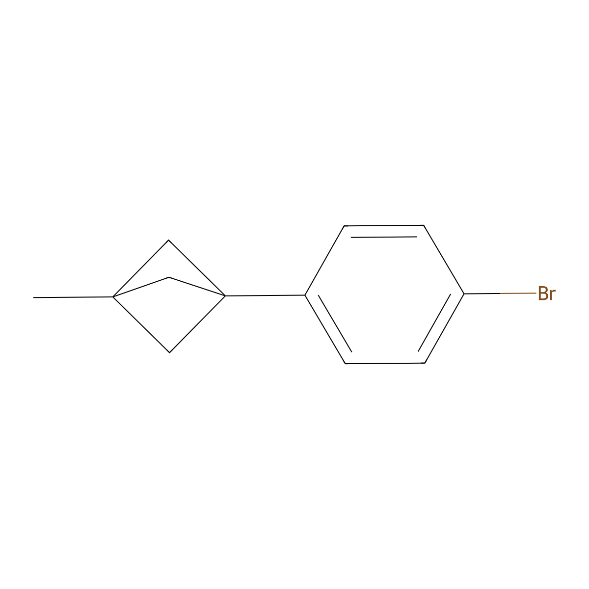 1-(4-Bromophenyl)-3-methylbicyclo[1.1.1]pentane molecular structure, CAS 2697156-68-4
