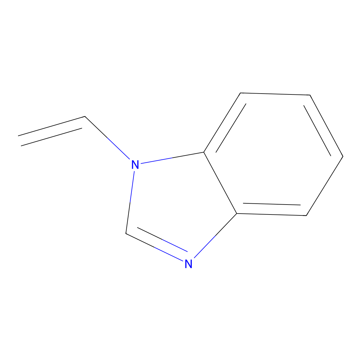1-Vinyl-1H-benzimidazole molecular structure, CAS 26972-40-7