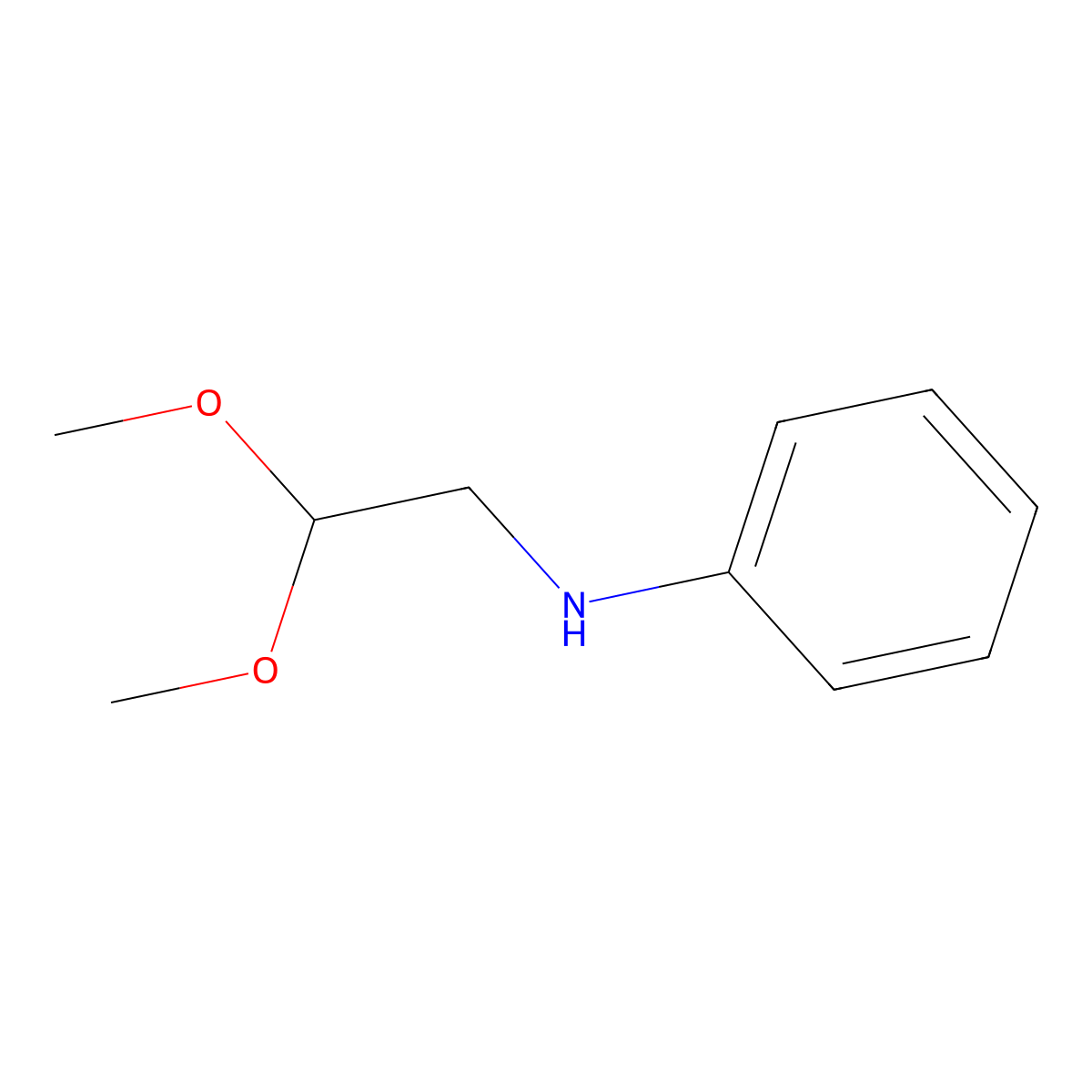 N-(2,2-Dimethoxyethyl)aniline molecular structure, CAS 26972-56-5