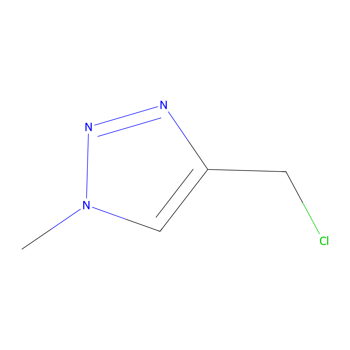 4-(chloromethyl)-1-methyl-1H-1,2,3-triazole molecular structure, CAS 269726-46-7