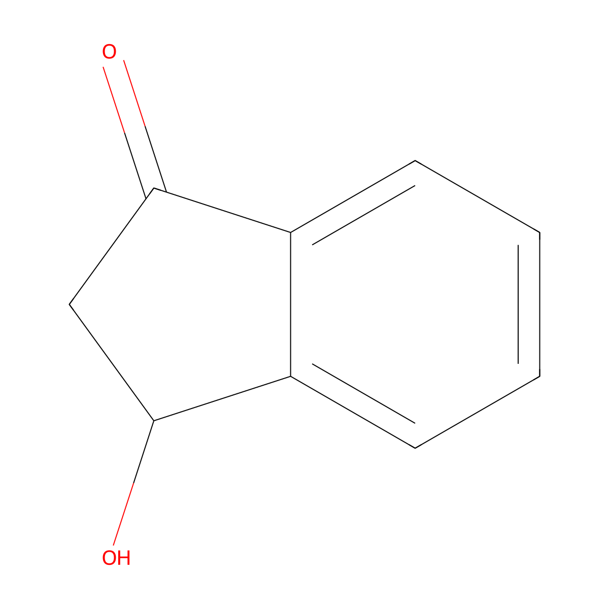 3-Hydroxy-1-indanone molecular structure, CAS 26976-59-0