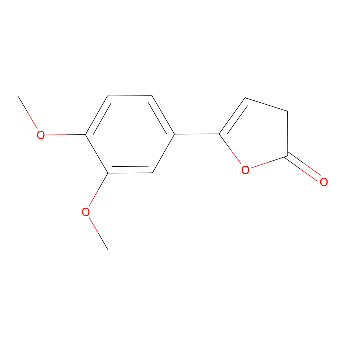 5-(3,4-dimethoxyphenyl)-2(3H)-furanone molecular structure, CAS 26976-84-1