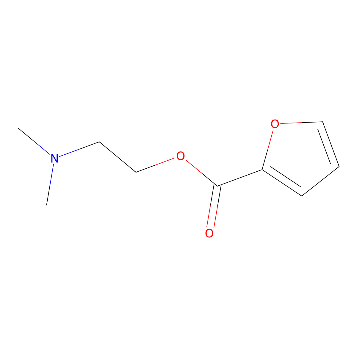 2-(Dimethylamino)ethyl furan-2-carboxylate molecular structure, CAS 26977-55-9