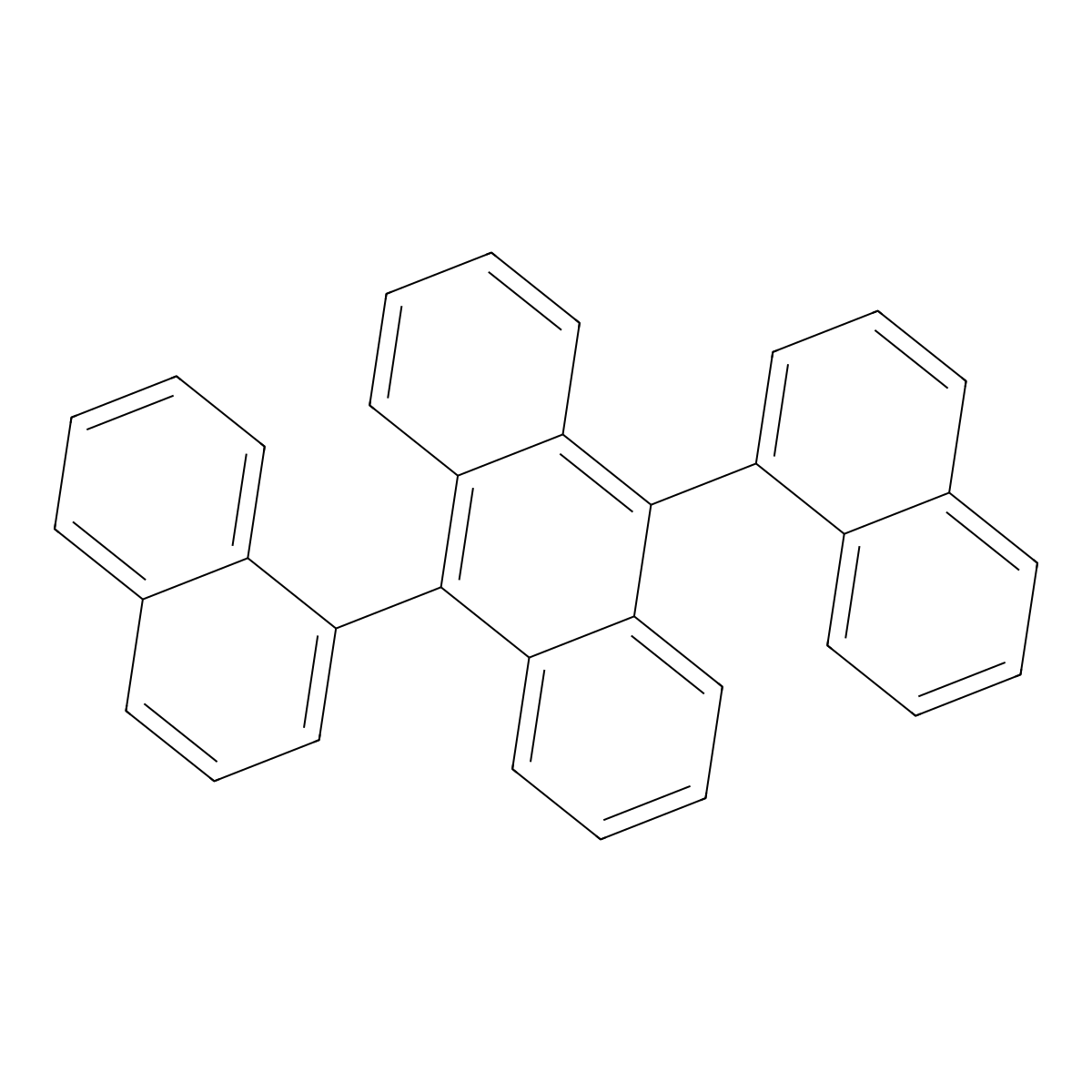9,10-Di(1-naphthyl)anthracene molecular structure, CAS 26979-27-1