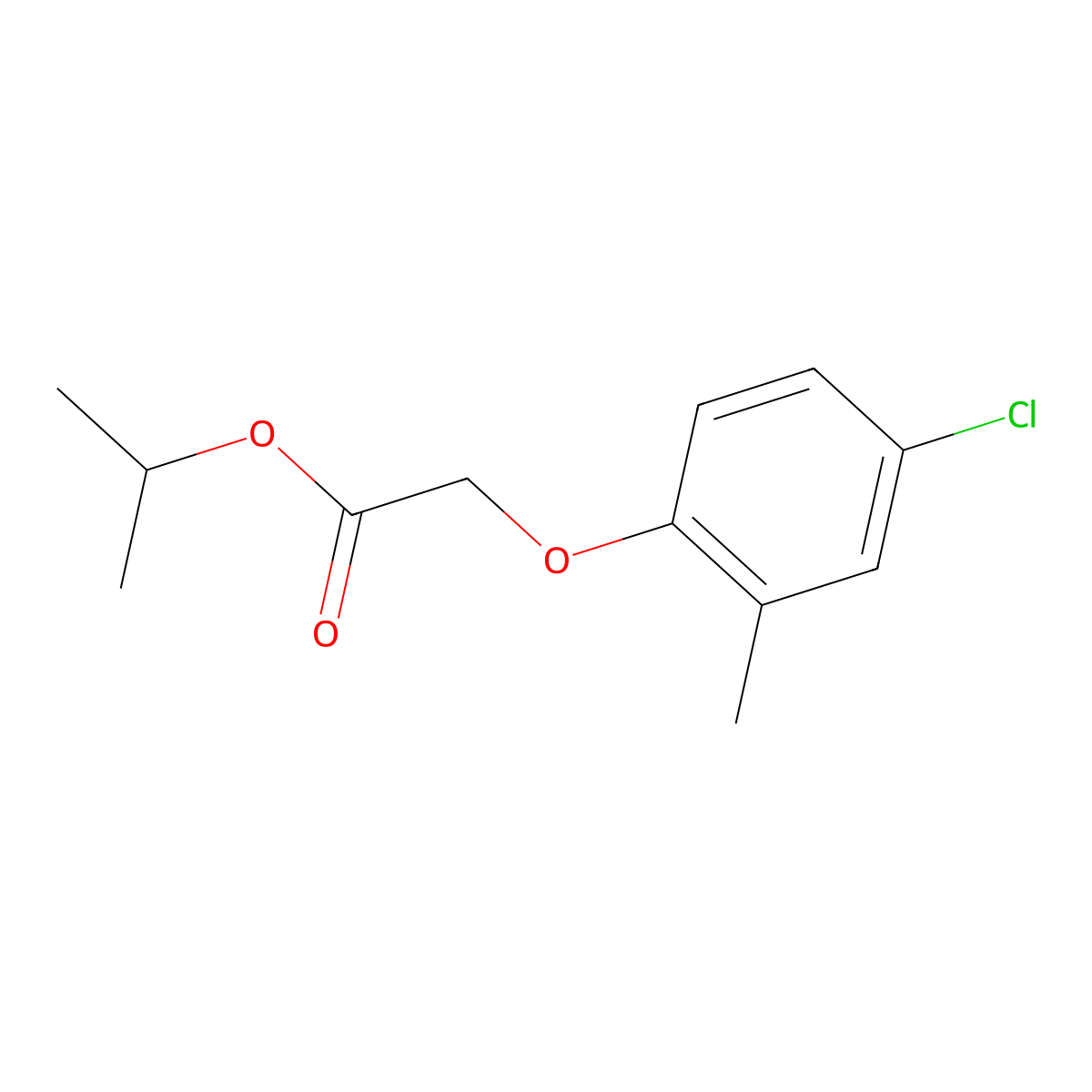 MCPA-isopropyl molecular structure, CAS 2698-40-0