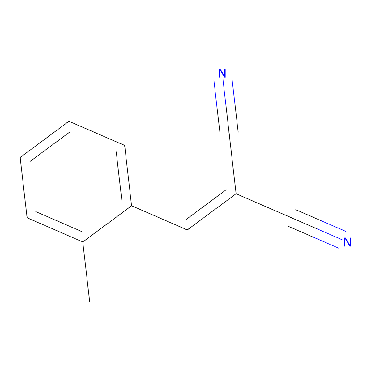 2-(2-Methylbenzylidene)malononitrile molecular structure, CAS 2698-44-4