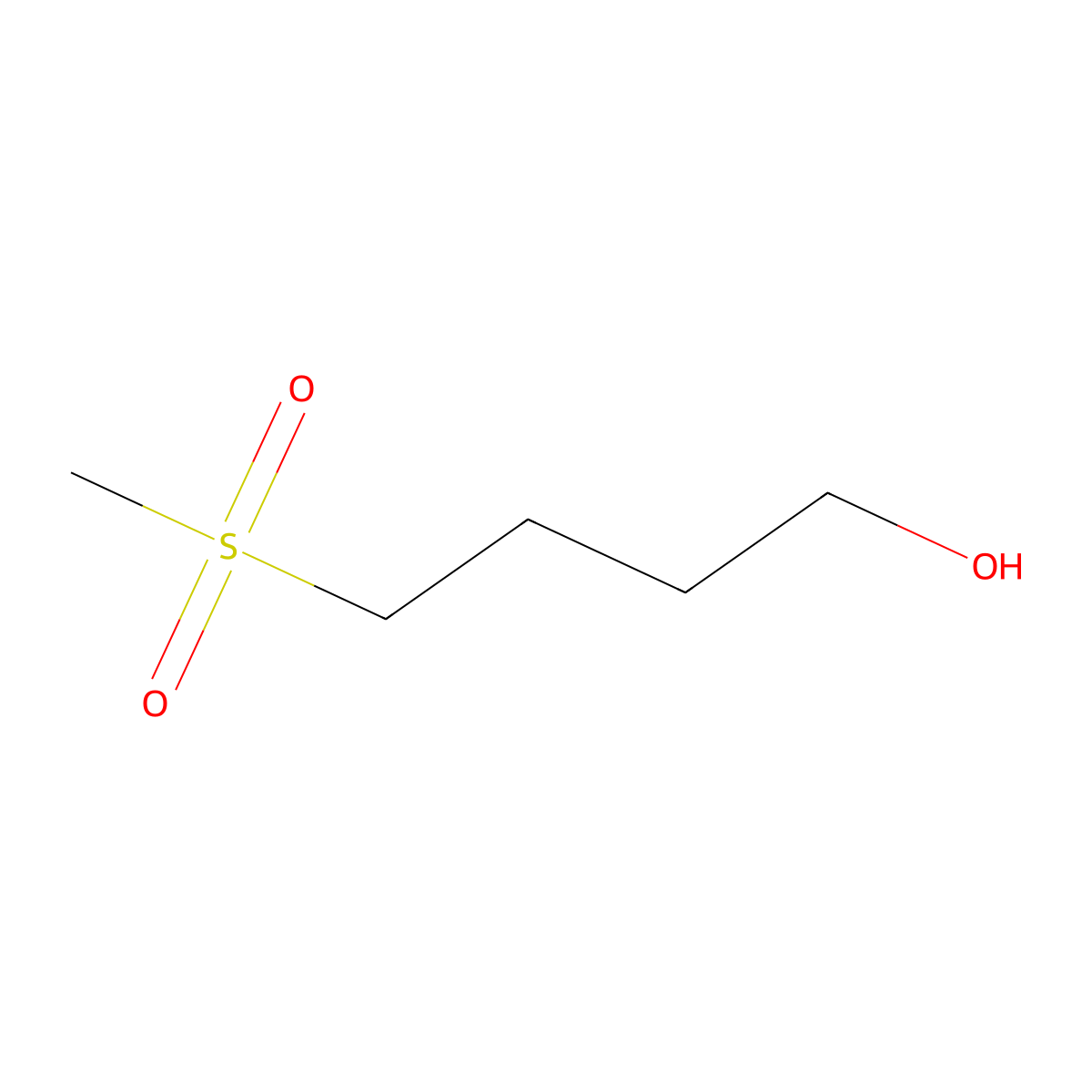 4-Methanesulfonylbutan-1-ol molecular structure, CAS 26981-51-1