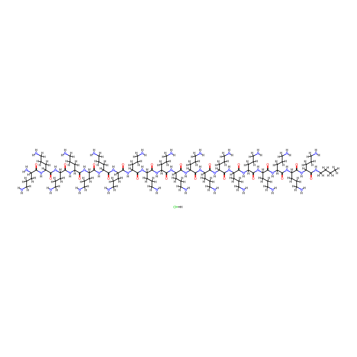 Poly-L-ornithine-hydrochloride molecular structure, CAS 26982-21-8