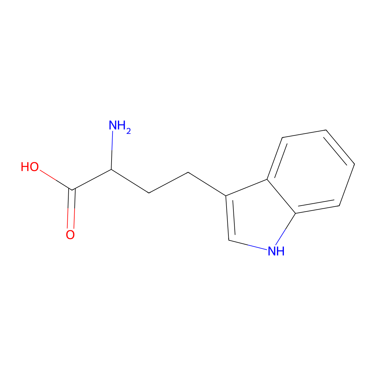 alpha-Amino-1H-indole-3-butanoic acid molecular structure, CAS 26988-87-4