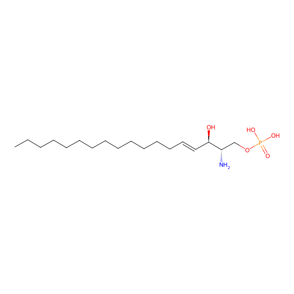 Sphingosine 1-Phosphate molecular structure, CAS 26993-30-6