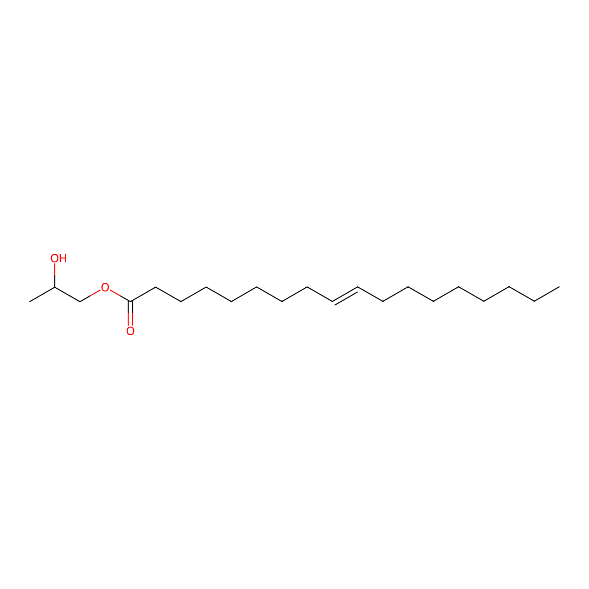 2-Hydroxypropyl octadec-9-enoate molecular structure, CAS 2699610-35-8