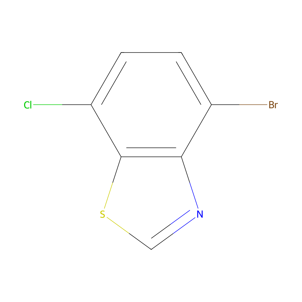 4-Bromo-7-chlorobenzo[d]thiazole molecular structure, CAS 2700224-38-8
