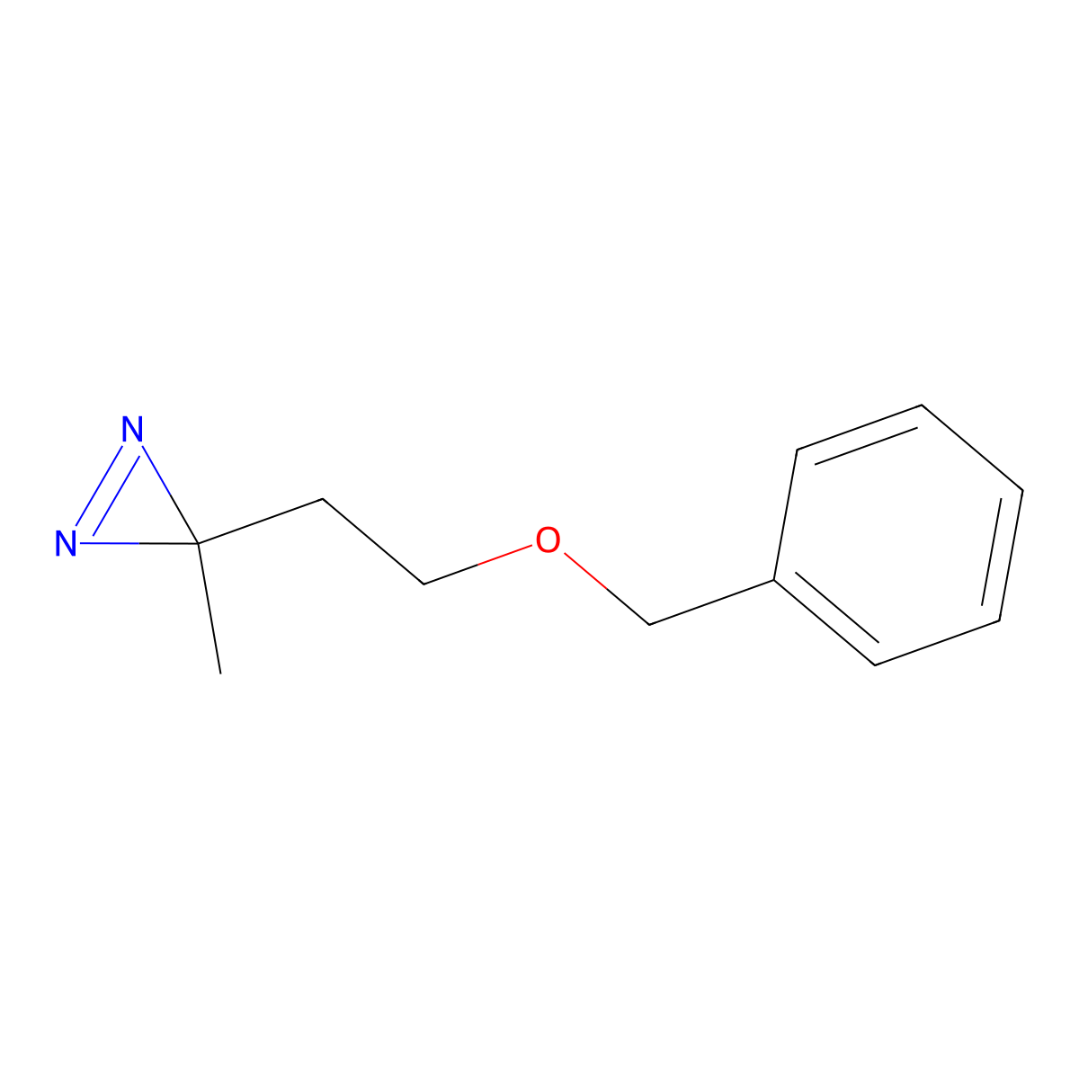 3-[2-(benzyloxy)ethyl]-3-methyl-3H-diazirine molecular structure, CAS 2700250-80-0