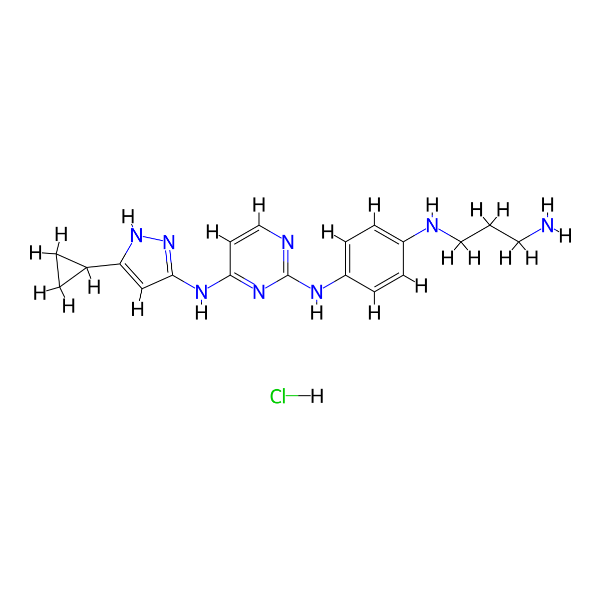 VEGFR-2-IN-5 (hydrochloride) molecular structure, CAS 2700435-52-3