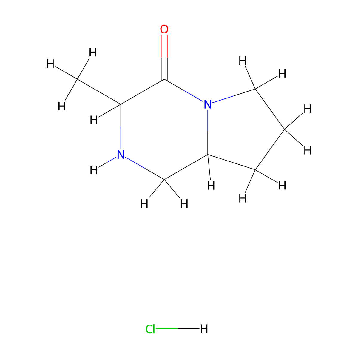 3-Methyl-octahydropyrrolo[1,2-a]pyrazin-4-onehydrochloride molecular structure, CAS 2700592-96-5