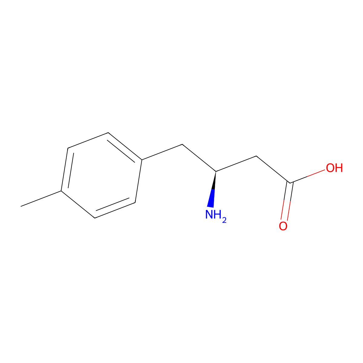 (3S)-3-amino-4-(4-methylphenyl)butanoic Acid molecular structure, CAS 270062-95-8