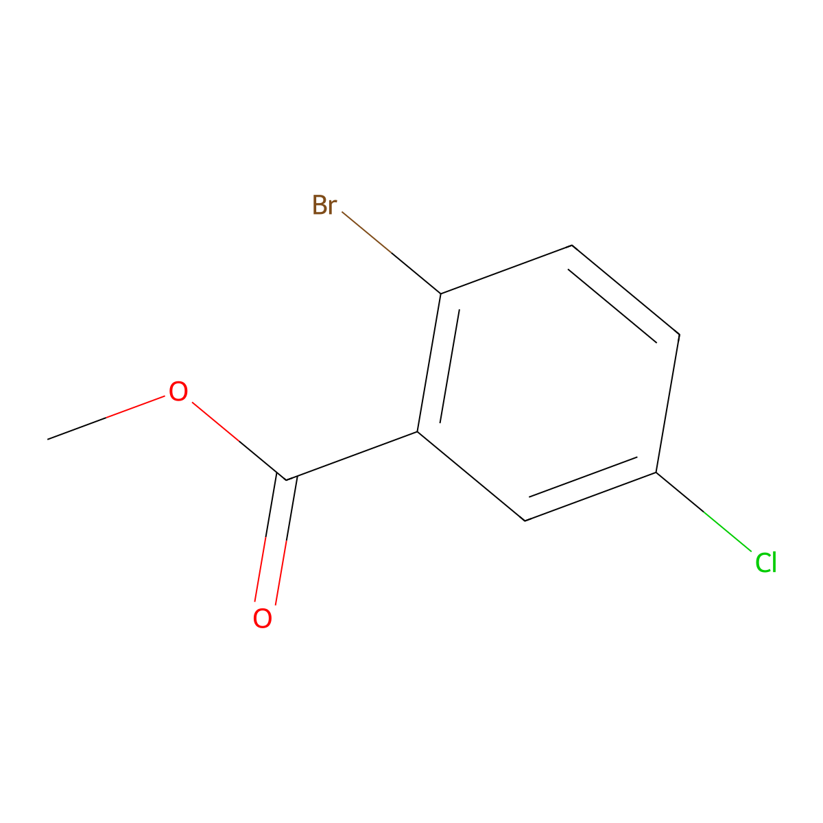 Methyl 2-Bromo-5-chlorobenzoate molecular structure, CAS 27007-53-0