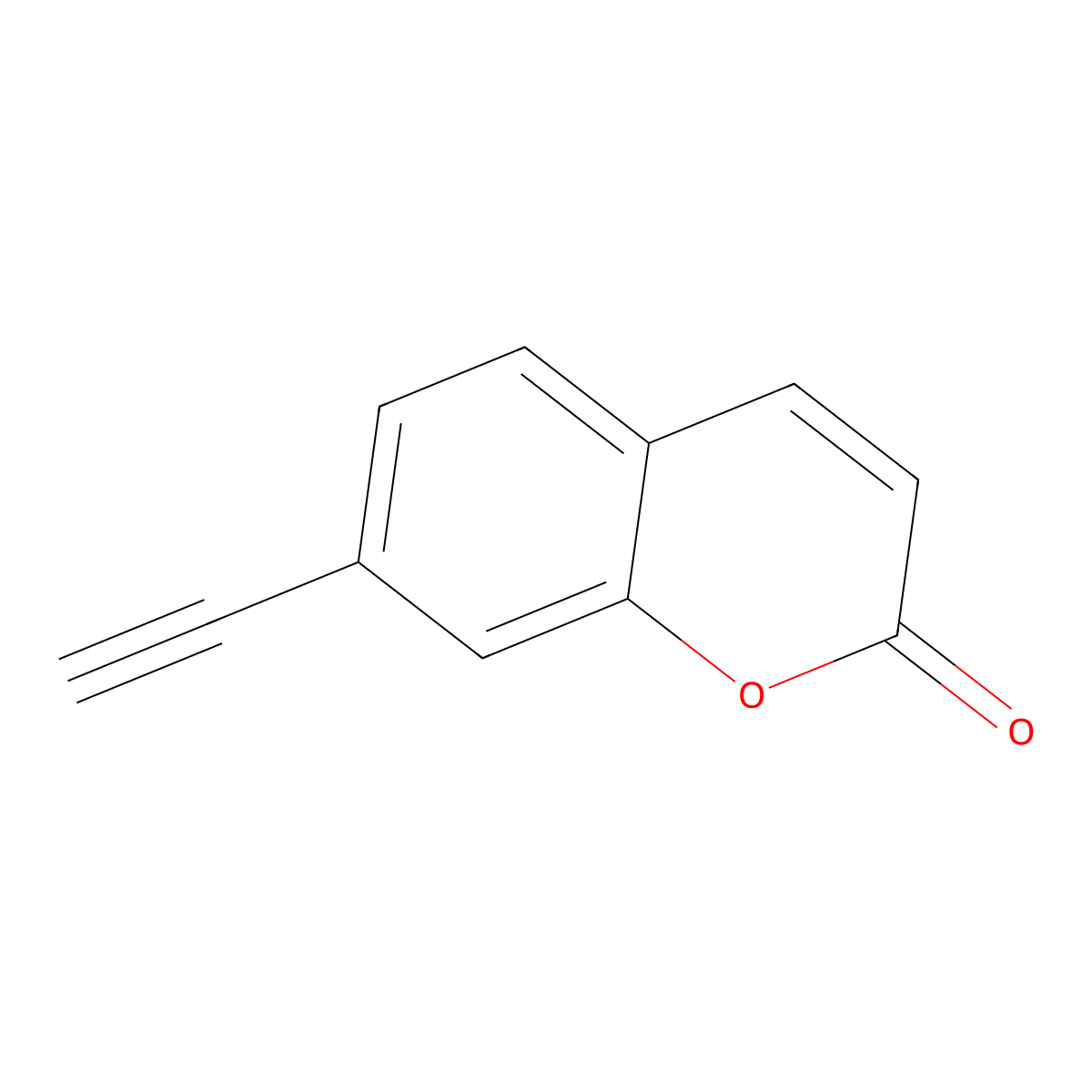 7-Ethynylcoumarin molecular structure, CAS 270088-04-5