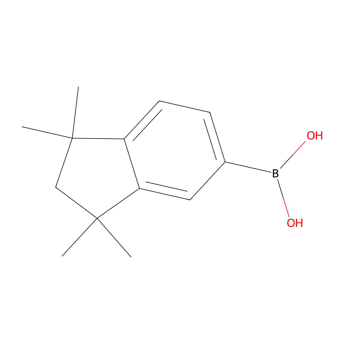 (1,1,3,3-tetramethyl-2,3-dihydro-1H-inden-5-yl)boronic acid molecular structure, CAS 2700985-49-3