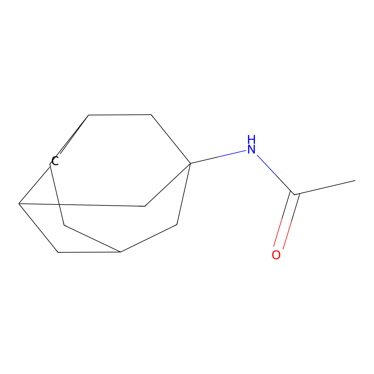 Acetamide, N-tricyclo[4.3.1.1(3,8)]undec-1-yl- molecular structure, CAS 27011-42-3