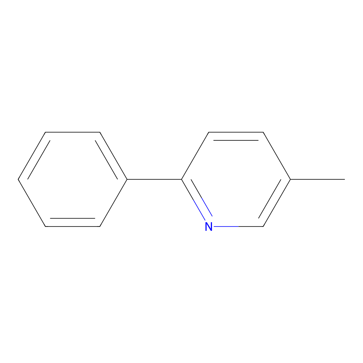 5-Methyl-2-phenylpyridine molecular structure, CAS 27012-22-2