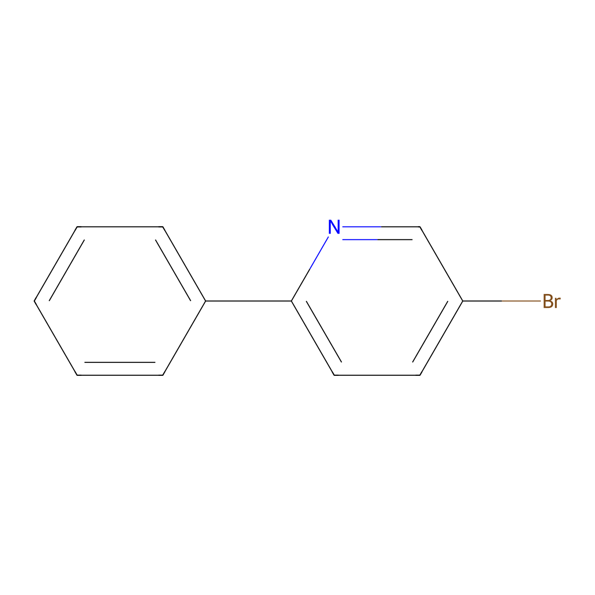 5-Bromo-2-phenylpyridine molecular structure, CAS 27012-25-5