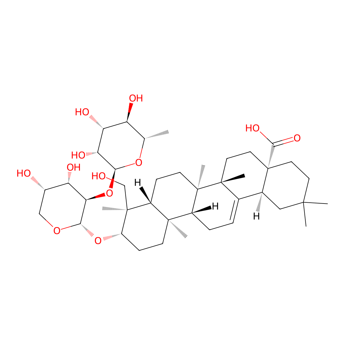 Alpha-Hederin molecular structure, CAS 27013-91-8