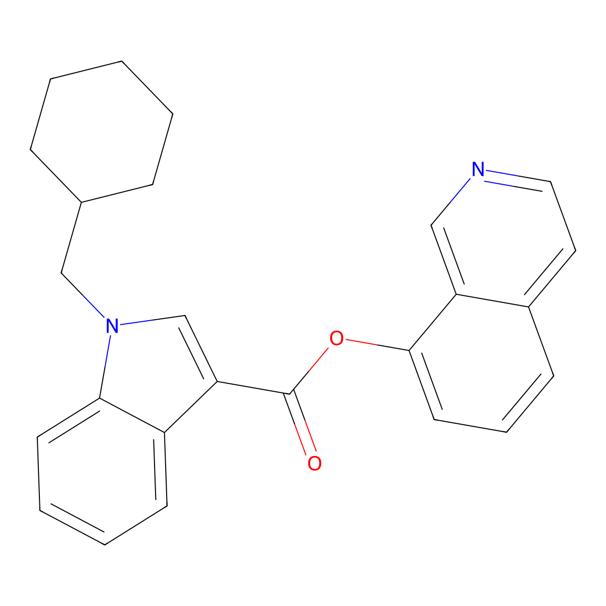 BB-22 8-hydroxyisoquinoline isomer molecular structure, CAS 2701379-56-6