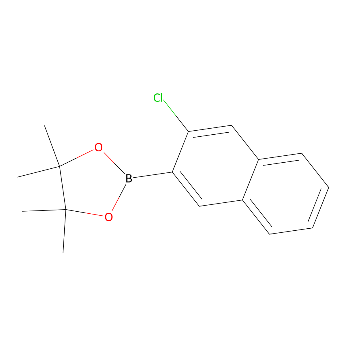 2-(3-Chloronaphthalen-2-yl)-4,4,5,5-tetramethyl-1,3,2-dioxaborolane molecular structure, CAS 2701552-90-9