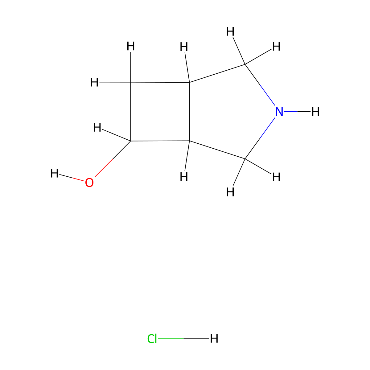 3-Azabicyclo[3.2.0]heptan-6-ol hydrochloride molecular structure, CAS 2701643-73-2