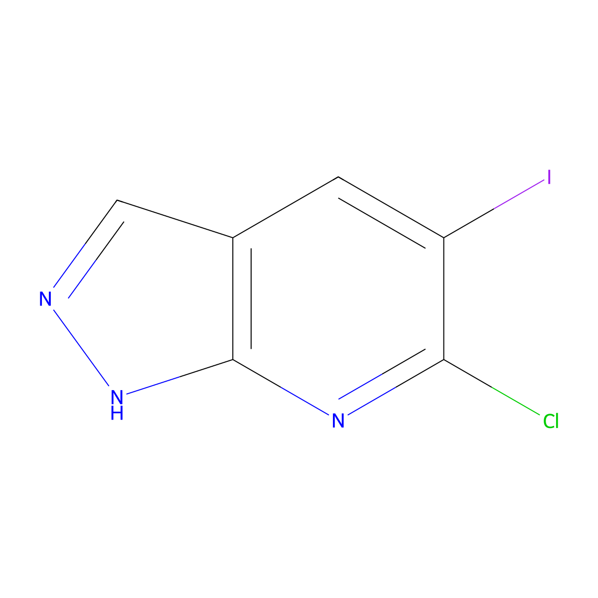 6-Chloro-5-iodo-1H-pyrazolo[3,4-B]pyridine molecular structure, CAS 2701680-13-7