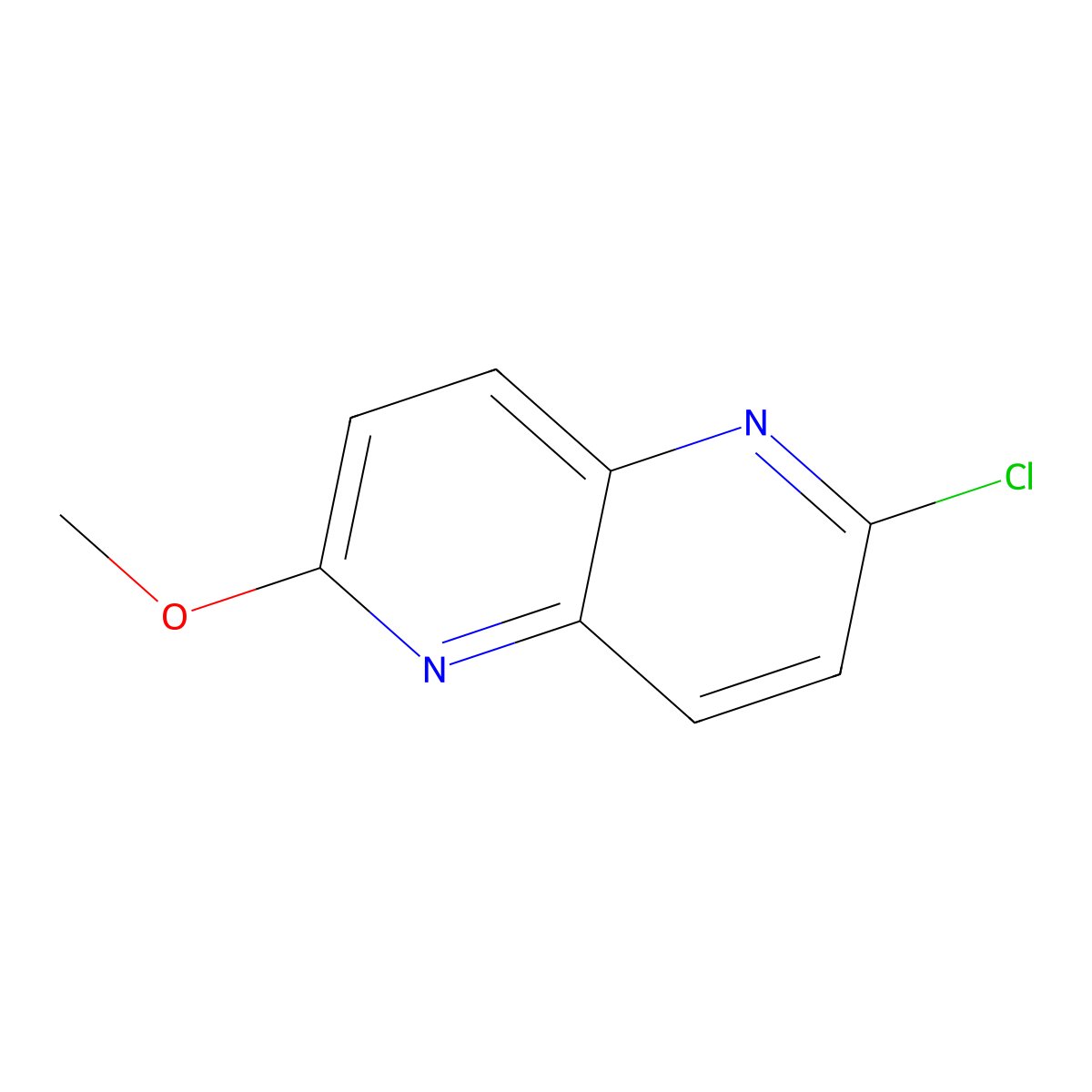 2-Chloro-6-methoxy-1,5-naphthyridine molecular structure, CAS 27017-65-8