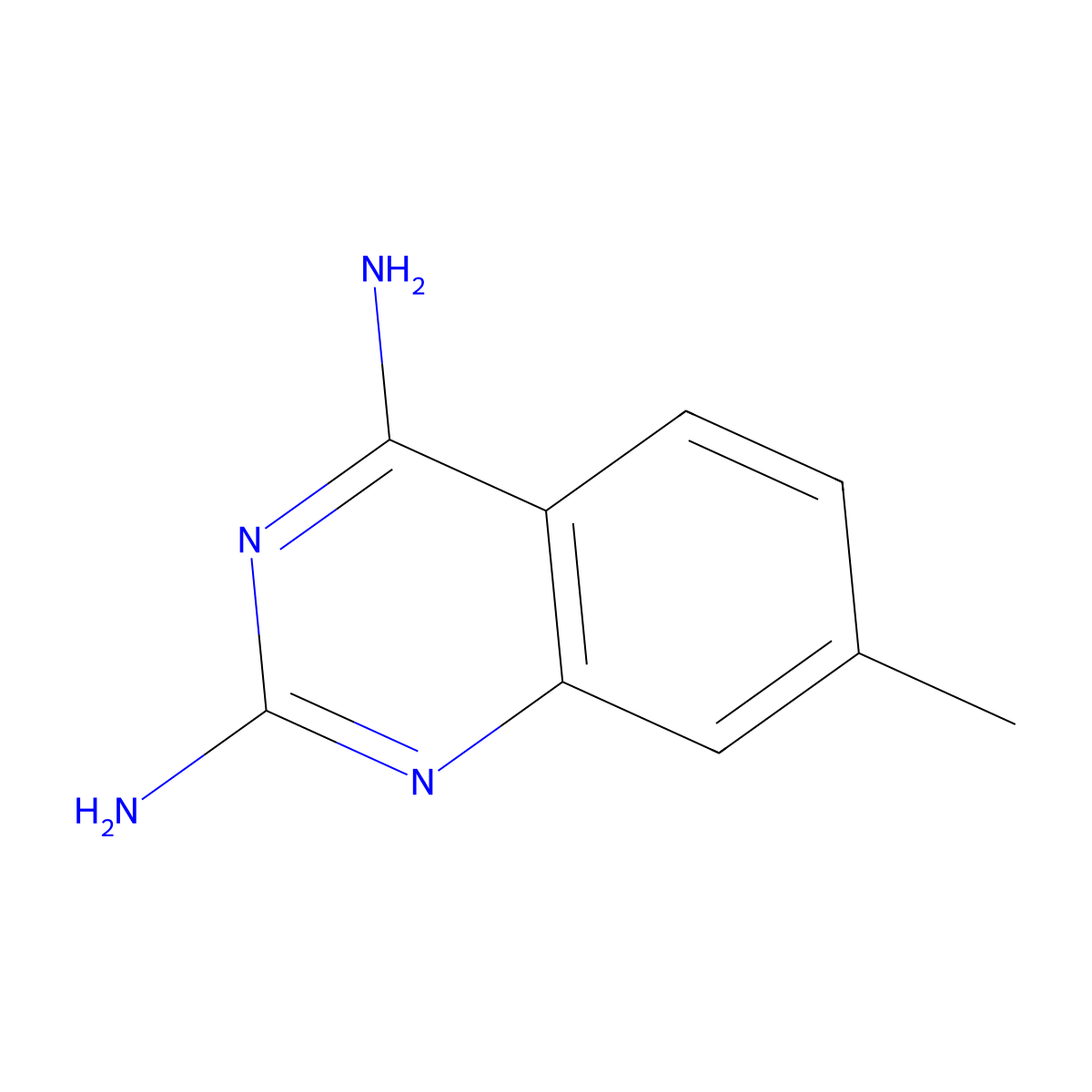 7-Methylquinazoline-2,4-diamine molecular structure, CAS 27018-16-2