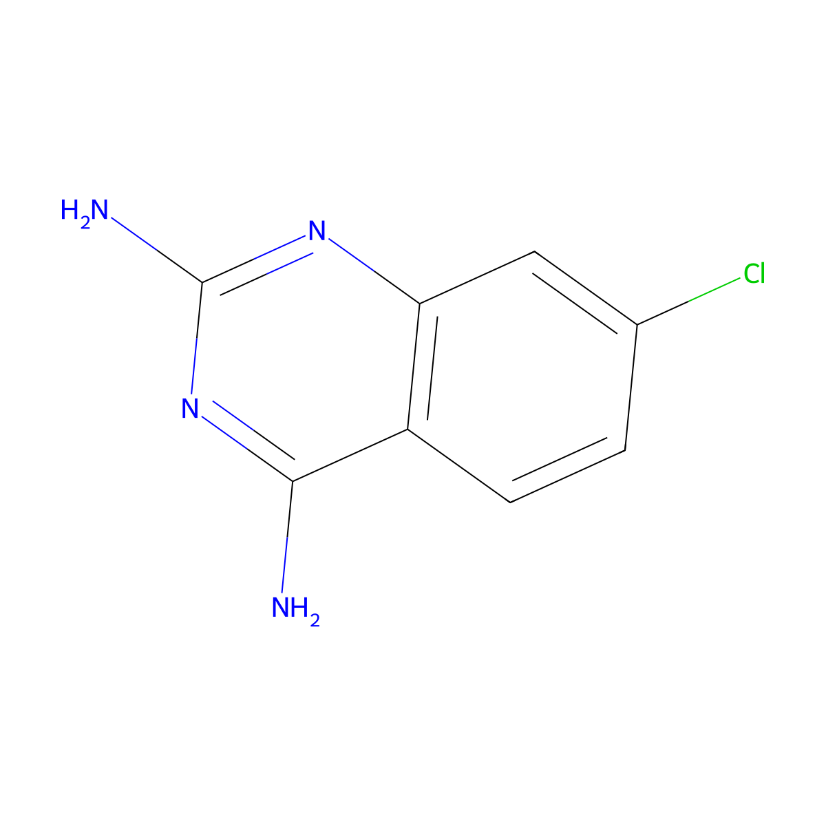 2,4-Quinazolinediamine, 7-chloro- molecular structure, CAS 27018-19-5