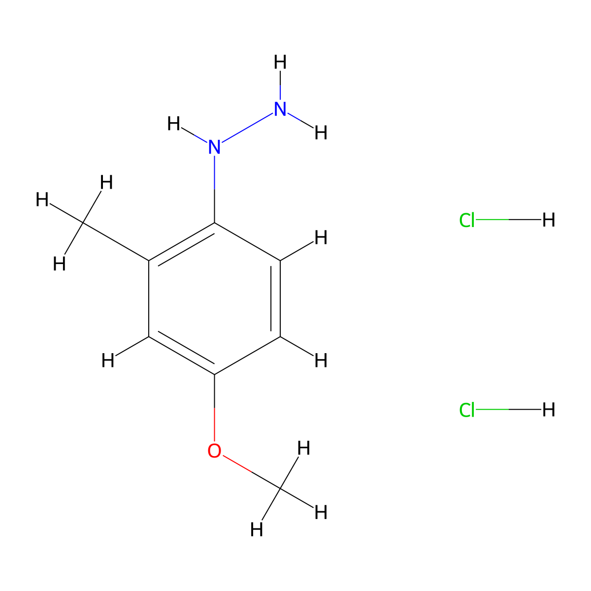 (4-Methoxy-2-methylphenyl)hydrazine dihydrochloride molecular structure, CAS 2701898-26-0