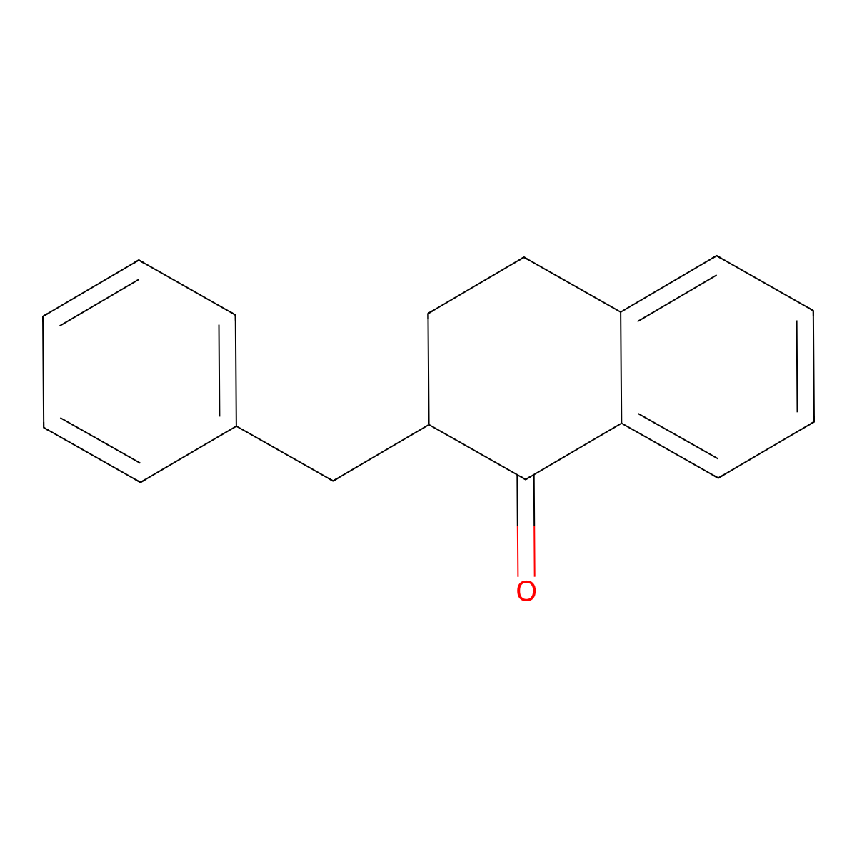 2-Benzyl-1,2,3,4-tetrahydronaphthalen-1-one molecular structure, CAS 27019-08-5