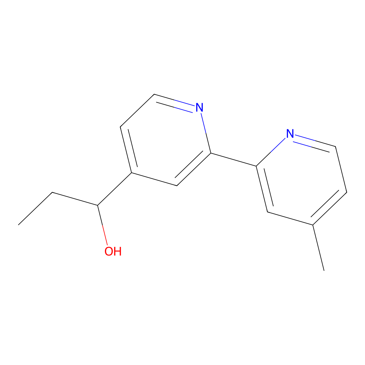 1-(4'-Methyl-[2,2'-bipyridin]-4-yl)propan-1-ol molecular structure, CAS 2701958-48-5