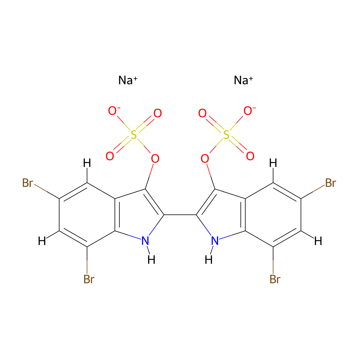 Soluble vat Blue 2B molecular structure, CAS 2702-33-2