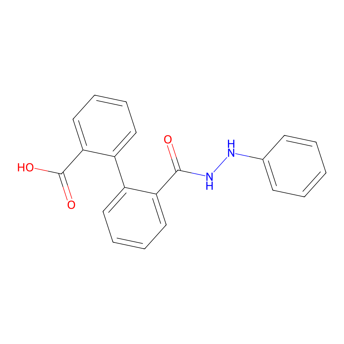 2-[2-(Anilinocarbamoyl)phenyl]benzoic acid molecular structure, CAS 27022-03-3