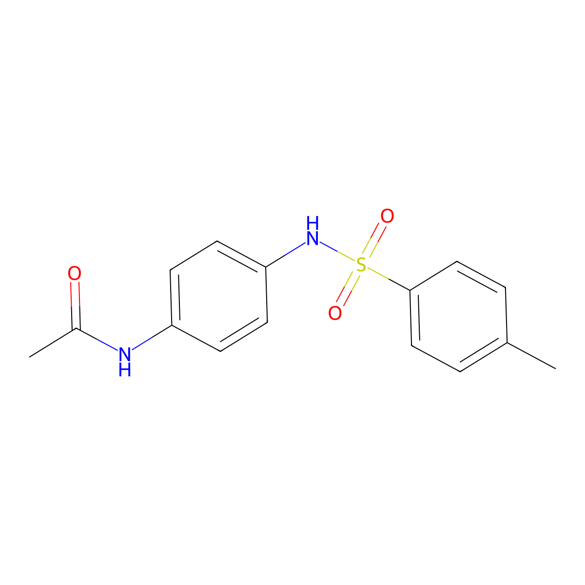 N-(4-{[(4-methylphenyl)sulfonyl]amino}phenyl)acetamide molecular structure, CAS 27022-64-6