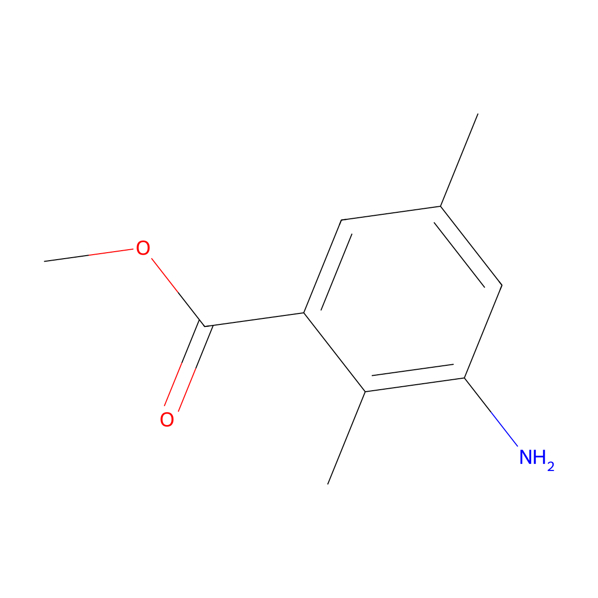 Methyl 3-amino-2,5-dimethylbenzoate molecular structure, CAS 27023-02-5