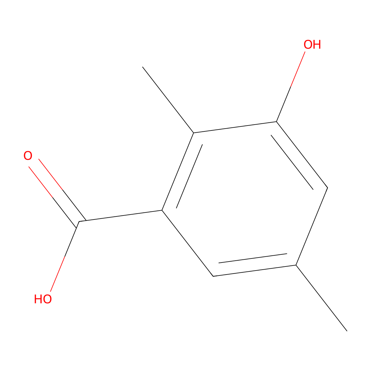 3-Hydroxy-2,5-dimethylbenzoic acid molecular structure, CAS 27023-06-9