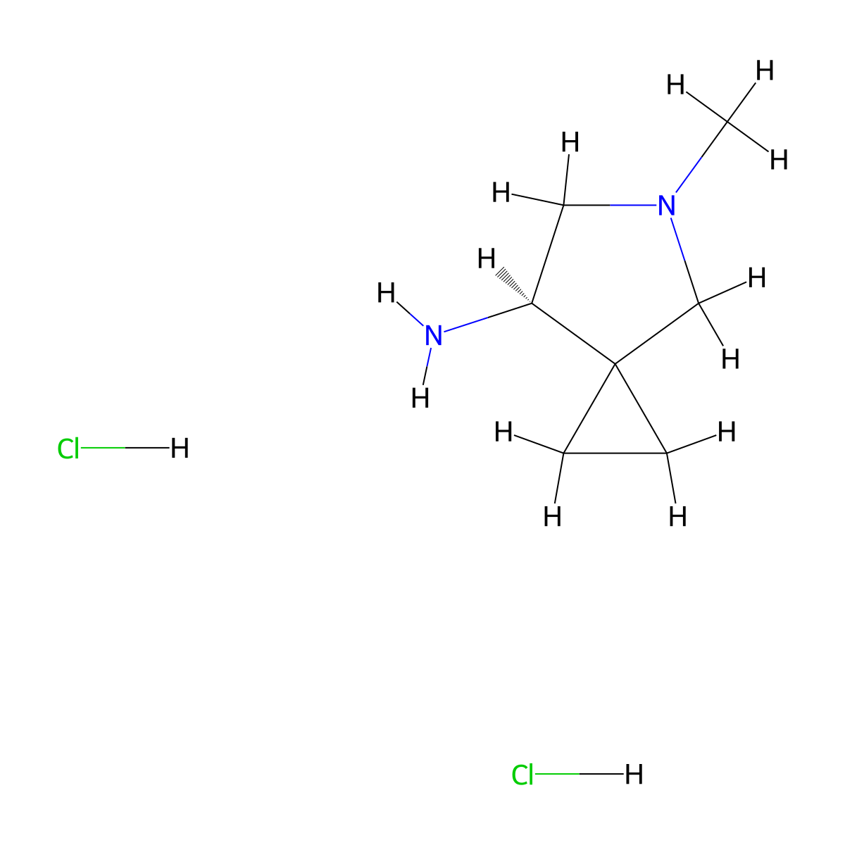 (R)-5-Methyl-5-azaspiro[2.4]heptan-7-amine dihydrochloride molecular structure, CAS 2702323-35-9