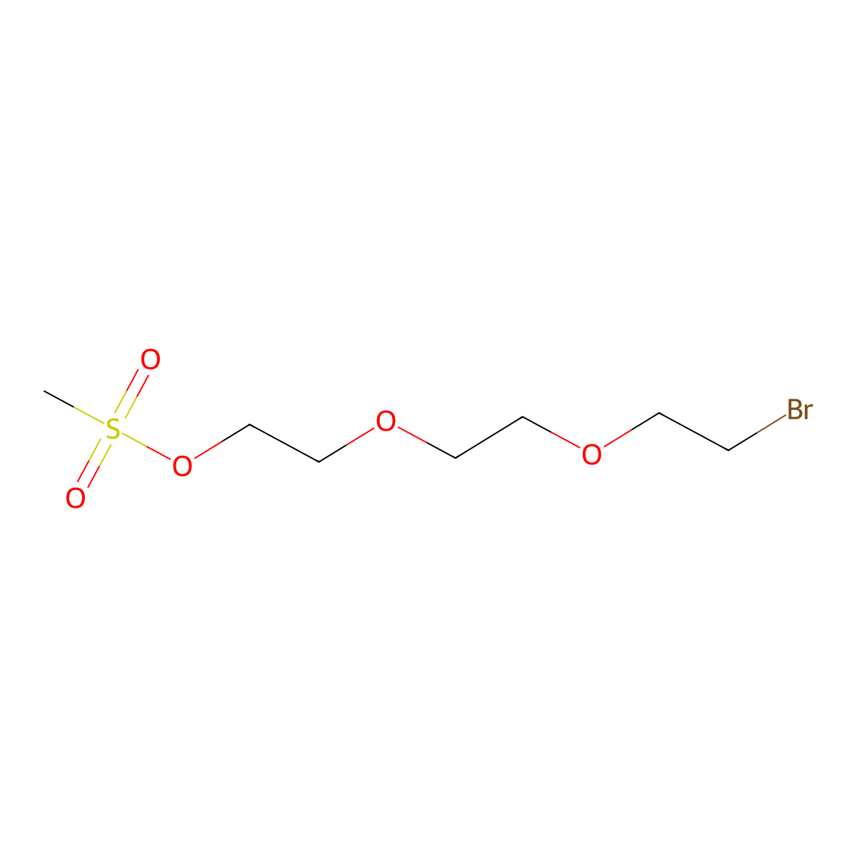 Br-PEG3-MS molecular structure, CAS 2702323-73-5
