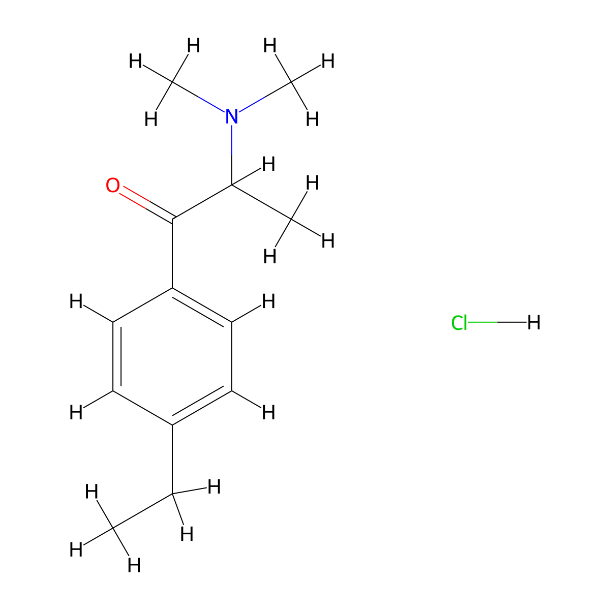 4-Ethyl-N,N-Dimethylcathinone (hydrochloride) molecular structure, CAS 2702382-98-5