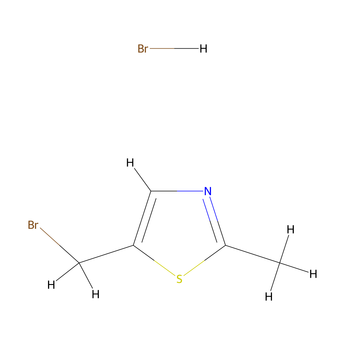 5-(Bromomethyl)-2-methylthiazole hydrobromide molecular structure, CAS 2702422-76-0