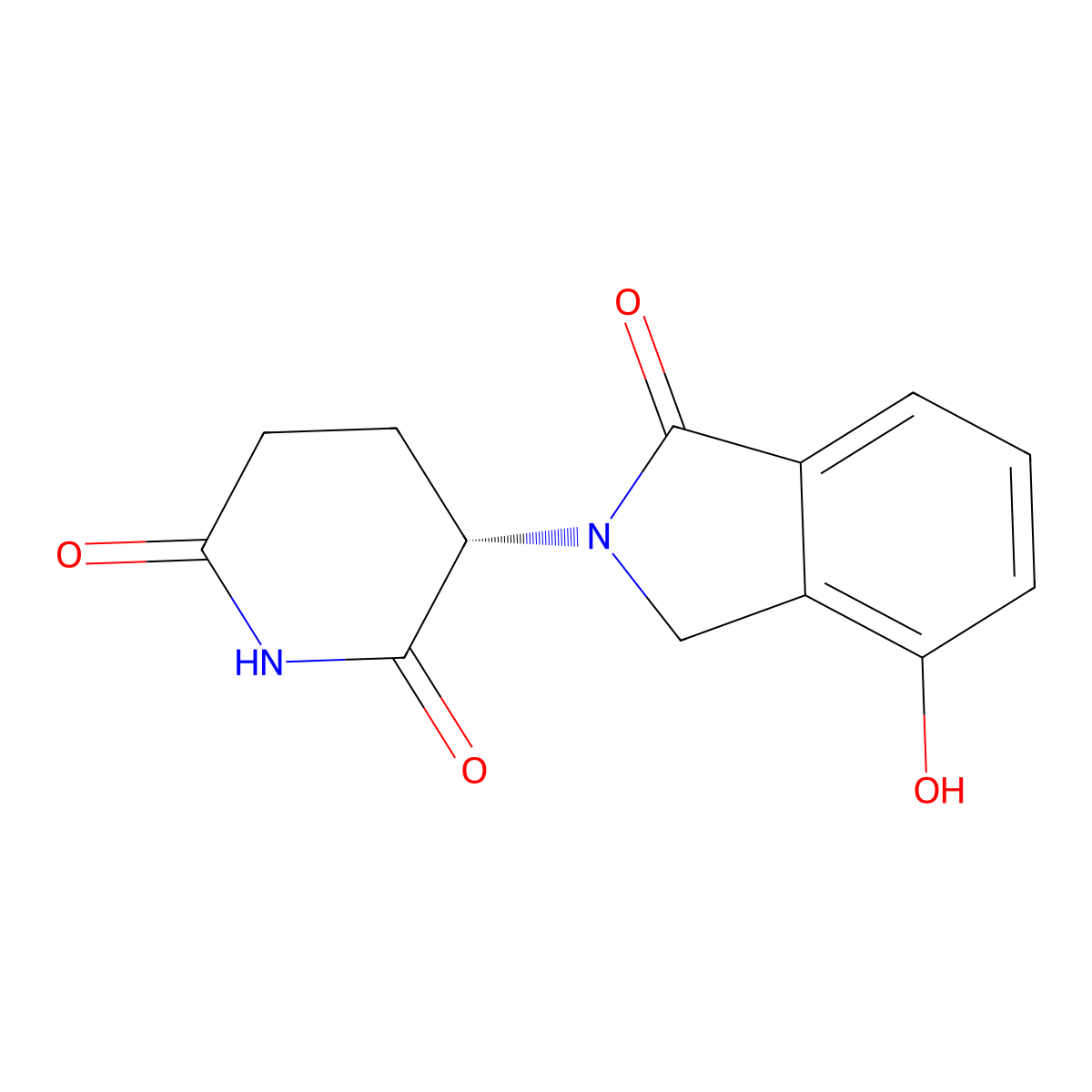 (S)-3-(4-Hydroxy-1-oxoisoindolin-2-YL)piperidine-2,6-dione molecular structure, CAS 2702457-63-2