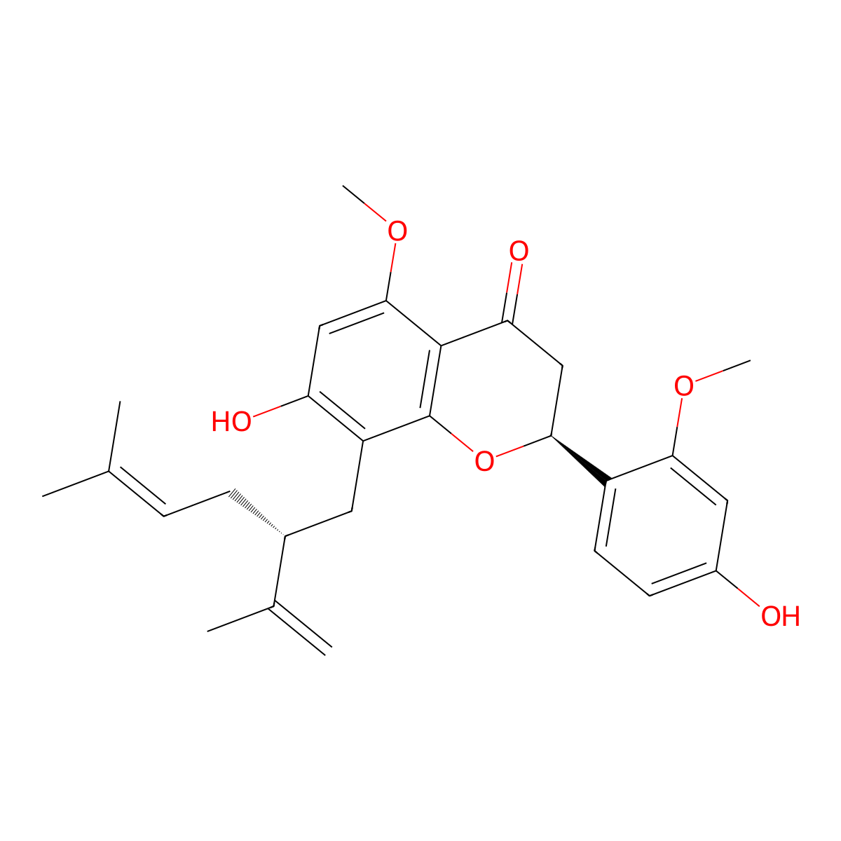 (2S)-2'-Methoxykurarinone molecular structure, CAS 270249-38-2
